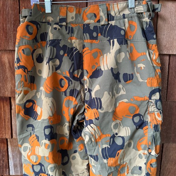 EUC Columbia Convert Omni-Tech Graphic Camo Snowboard Snow Pants in Youth 14-16 - Picture 9 of 12